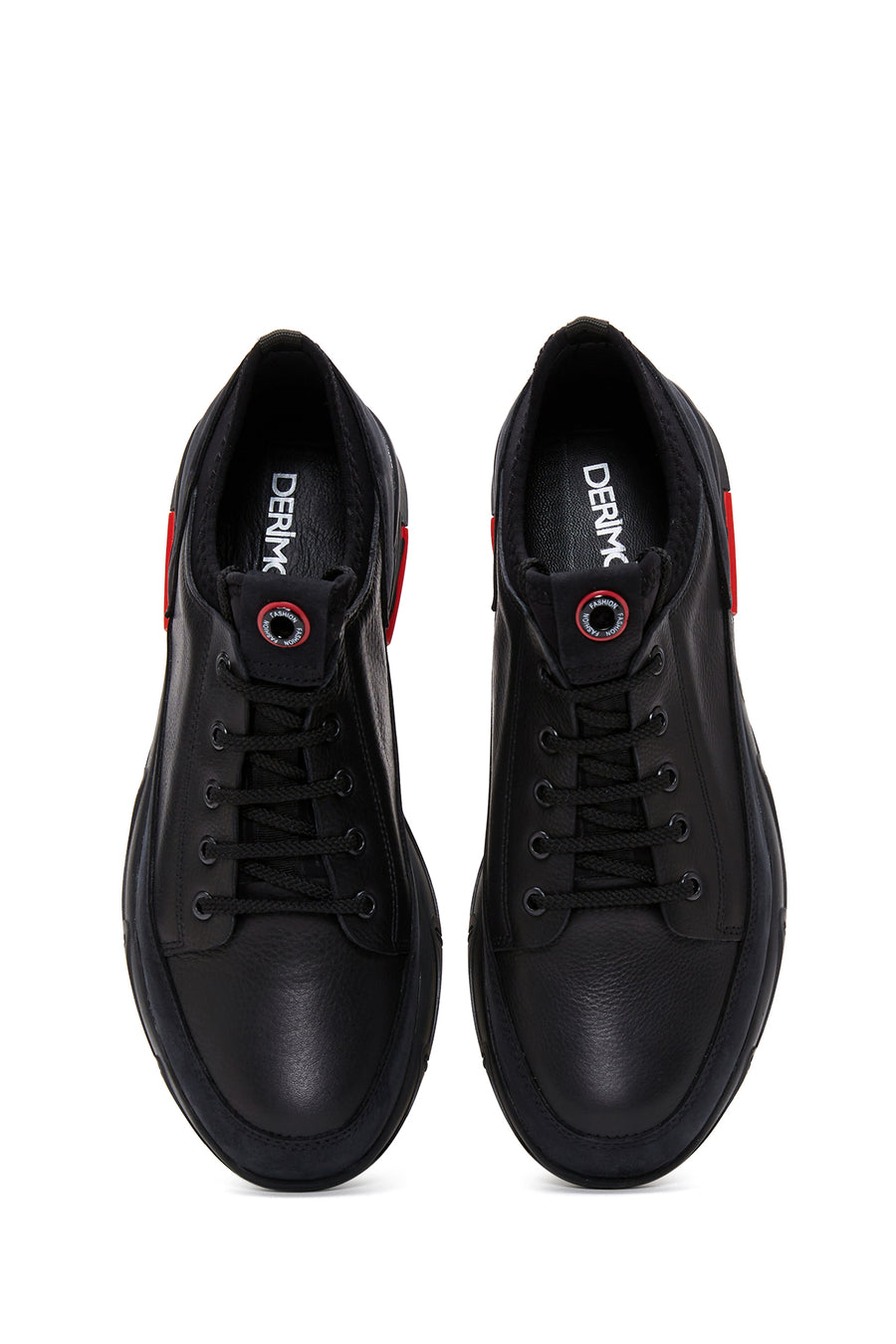 Erkek Siyah Deri Sneaker