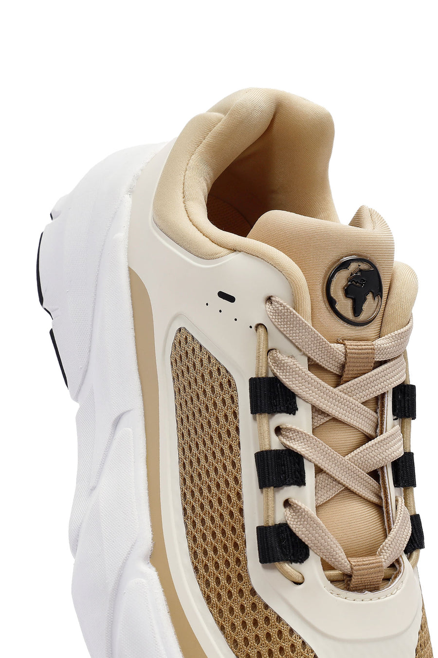 ACBC x Derimod Women's Beige Lace-Up Sneakers