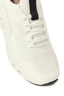 Derimod Zero Woman White Thick-Soled Lace-Up Fabric Sneaker | Derimod