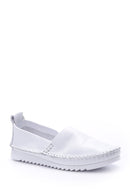 Women's Leather Loafer with Stitching Detail | Derimod