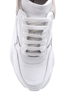 Women's Leather High-Sole Sneaker | Derimod