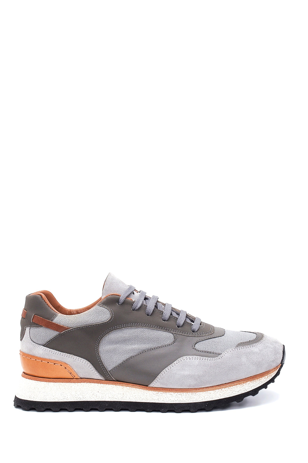 Erkek Deri Süet Detaylı Sneaker
