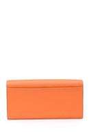 Women's Orange Faux Leather Wallet | Derimod
