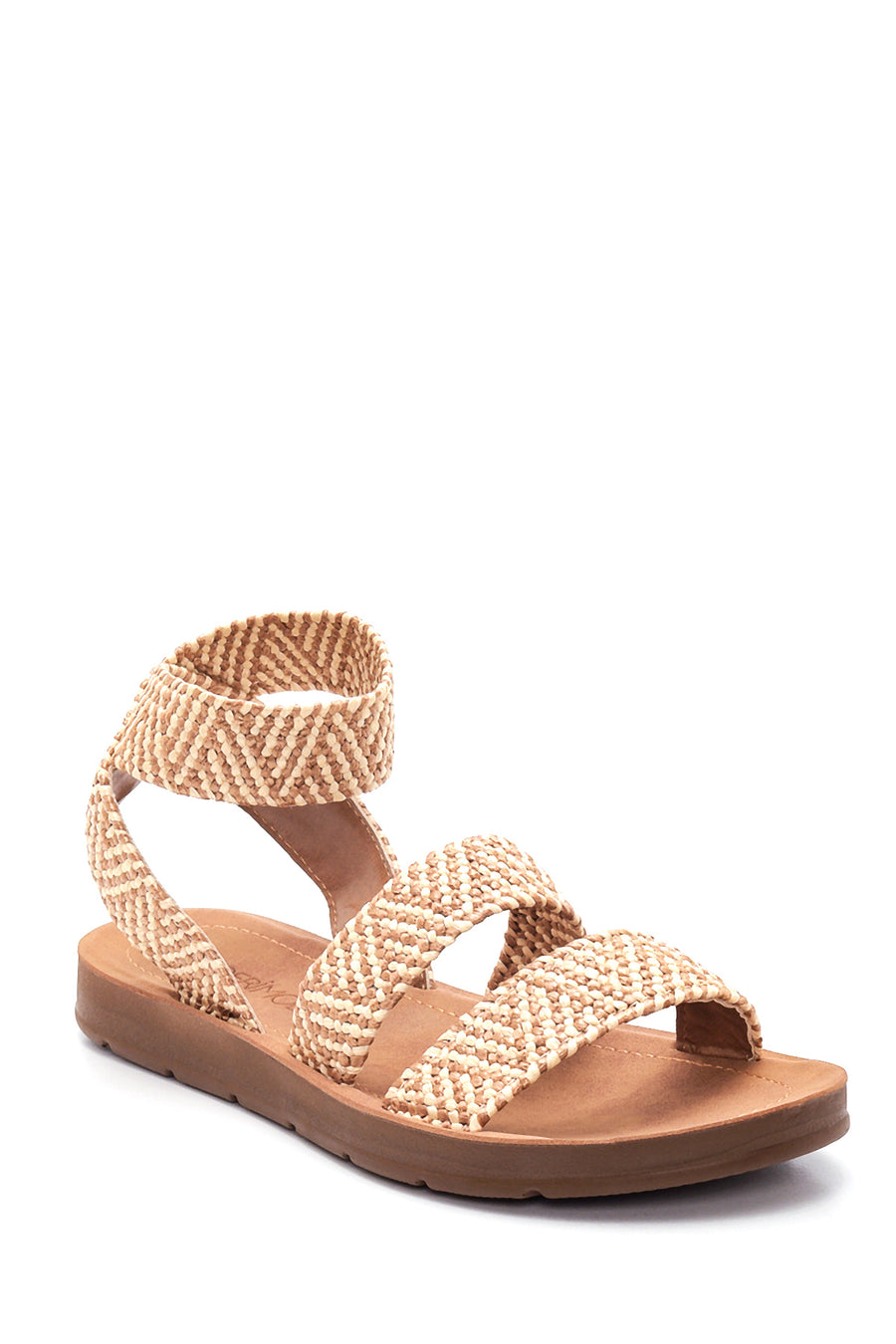 Women's Beige Flat Sandals