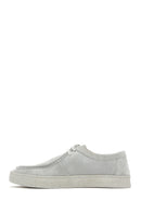 Men's Gray Lace-up Suede Leather Casual Shoes | Derimod