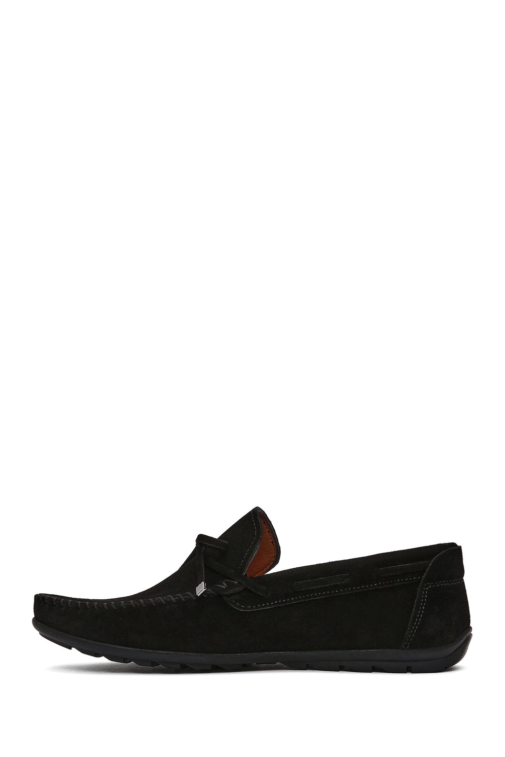 Erkek Siyah Süet Deri Casual Loafer
