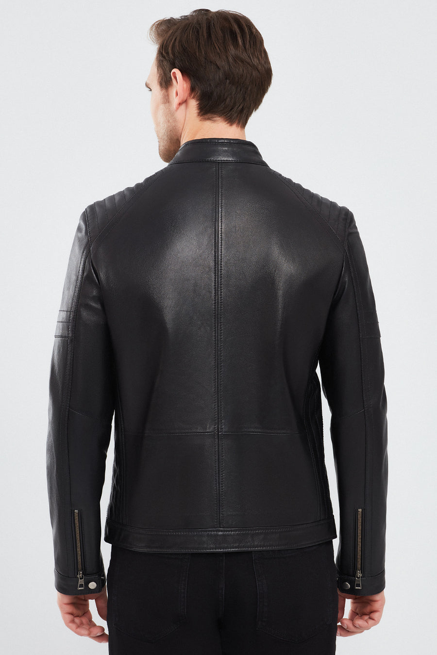 Paul Men's Black Leather Coat