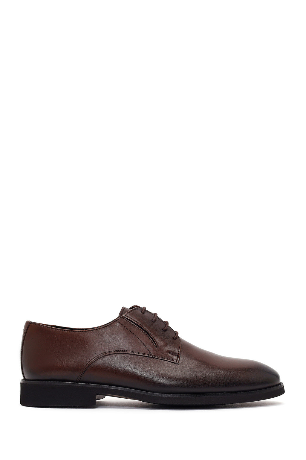 Erkek Kahverengi Bağcıklı Deri Klasik Ayakkabı