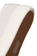 Male White Lace-Up Leather Sneaker | Derimod