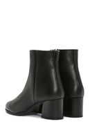 Women's Black Zippered Heeled Boots | Derimod