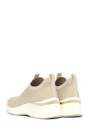 Derimod Zero Women's Beige Thick-Soled Fabric Sneakers | Derimod