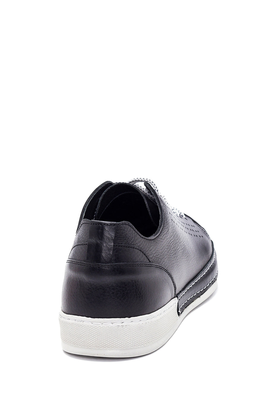 Erkek Siyah Deri Sneaker