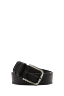 Male Black Leather Belt | Derimod