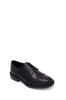 Male Black Lace-up Leather Casual Shoes | Derimod