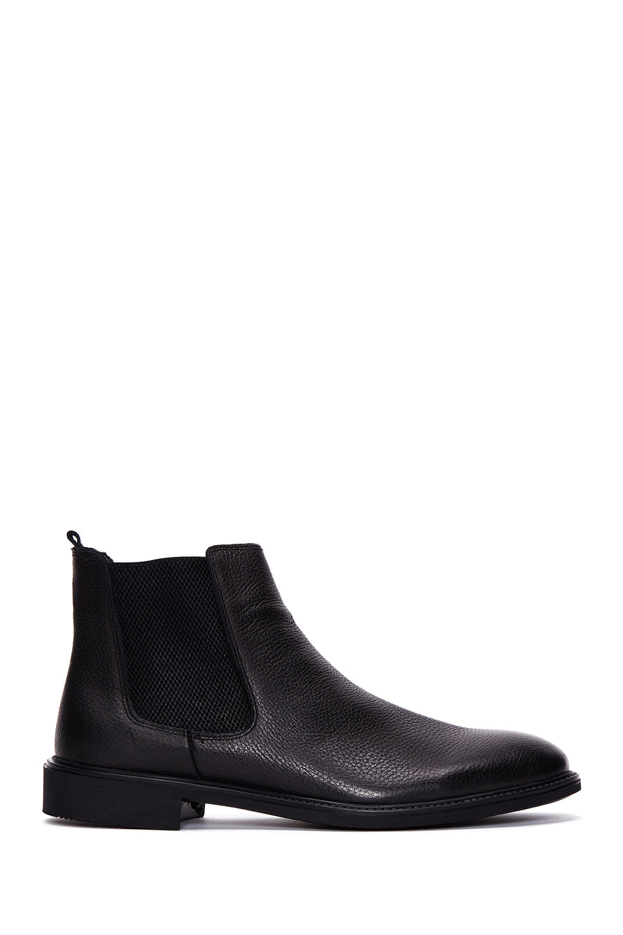 Men's Black Leather Chelsea Boots 22WFD6840FT | Derimod