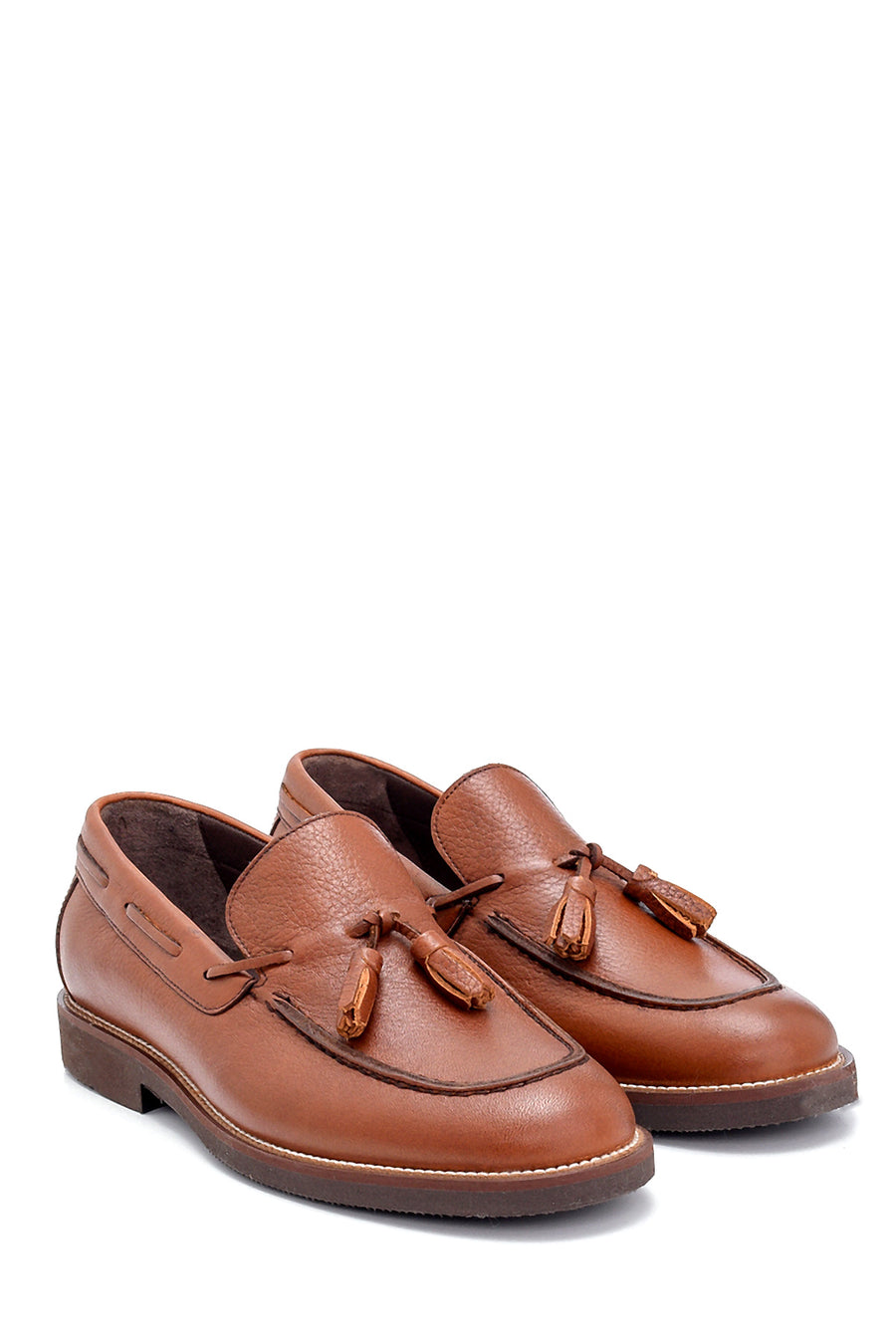 Men's Leather Tassel Detailed Loafer