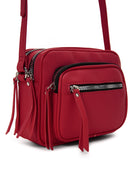 Kadın Kırmızı Aksesuar Detaylı Çapraz Çanta | Derimod
