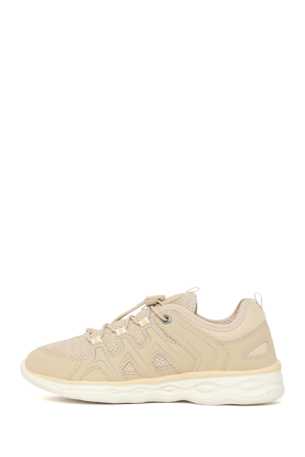 Kadın Bej Kalın Tabanlı Sneaker