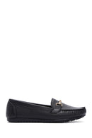 Kadın Siyah Toka Detaylı Loafer | Derimod