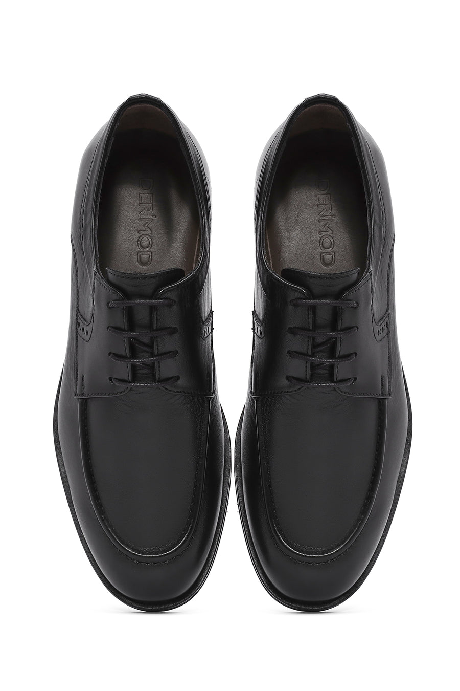 
Men's Black Lace-Up Leather Classic Shoes
