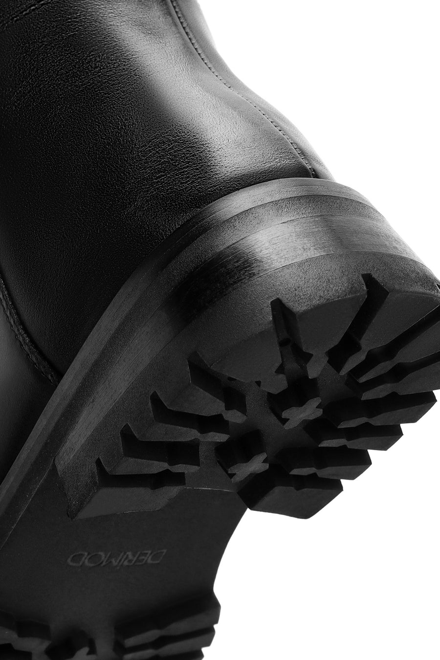 Women's Black Buckle Detailed Leather Boots