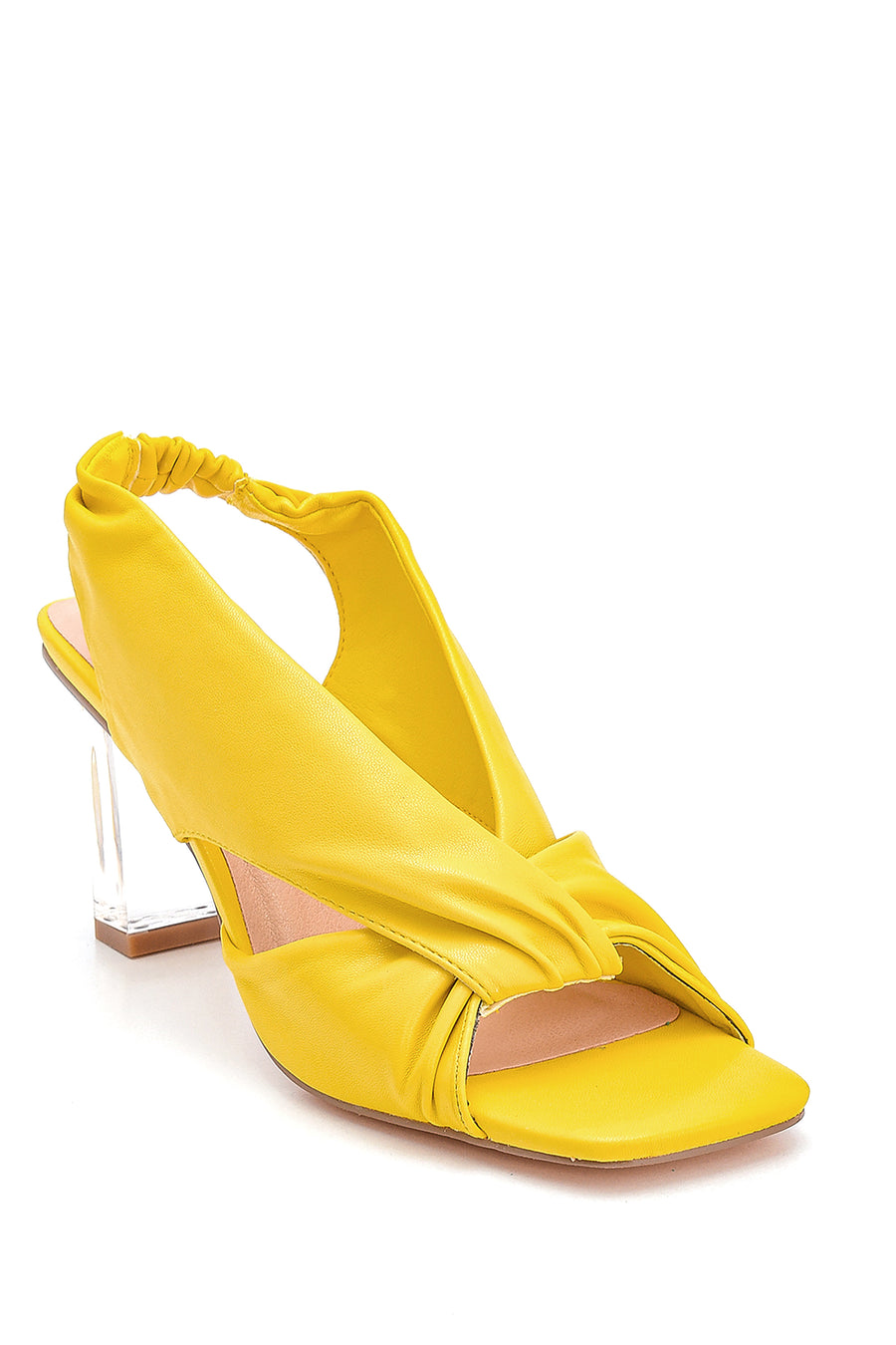 Women's Transparent Heel Detailed Sandals