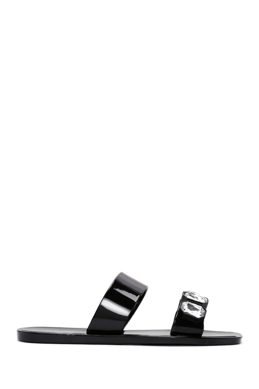 Women's Black Jelly Stone Slippers 24SFE4924PV | Derimod