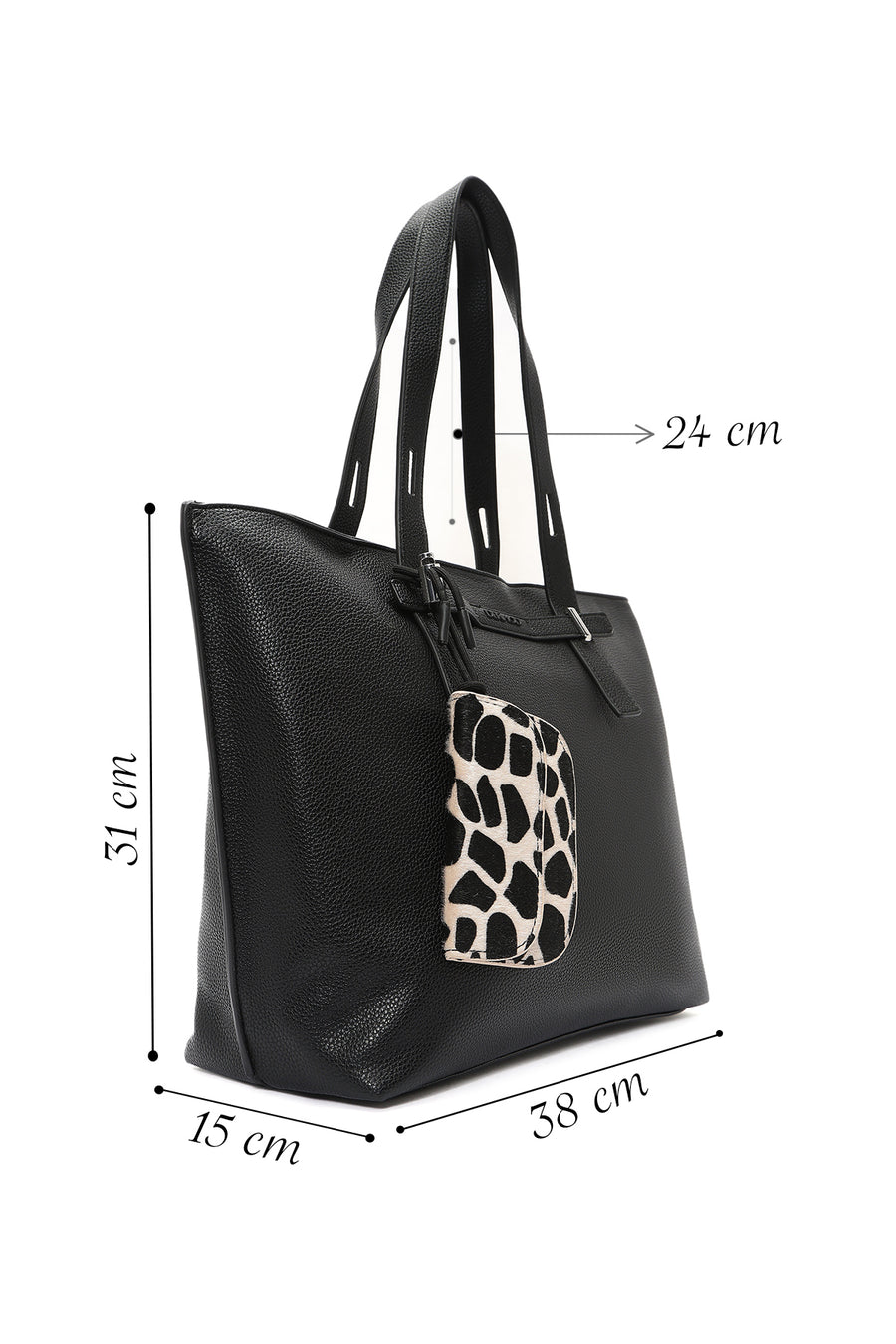 Women's Black Accessory Shoulder Bag