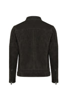 Patrick Men's Grey Suede Leather Jacket | Derimod