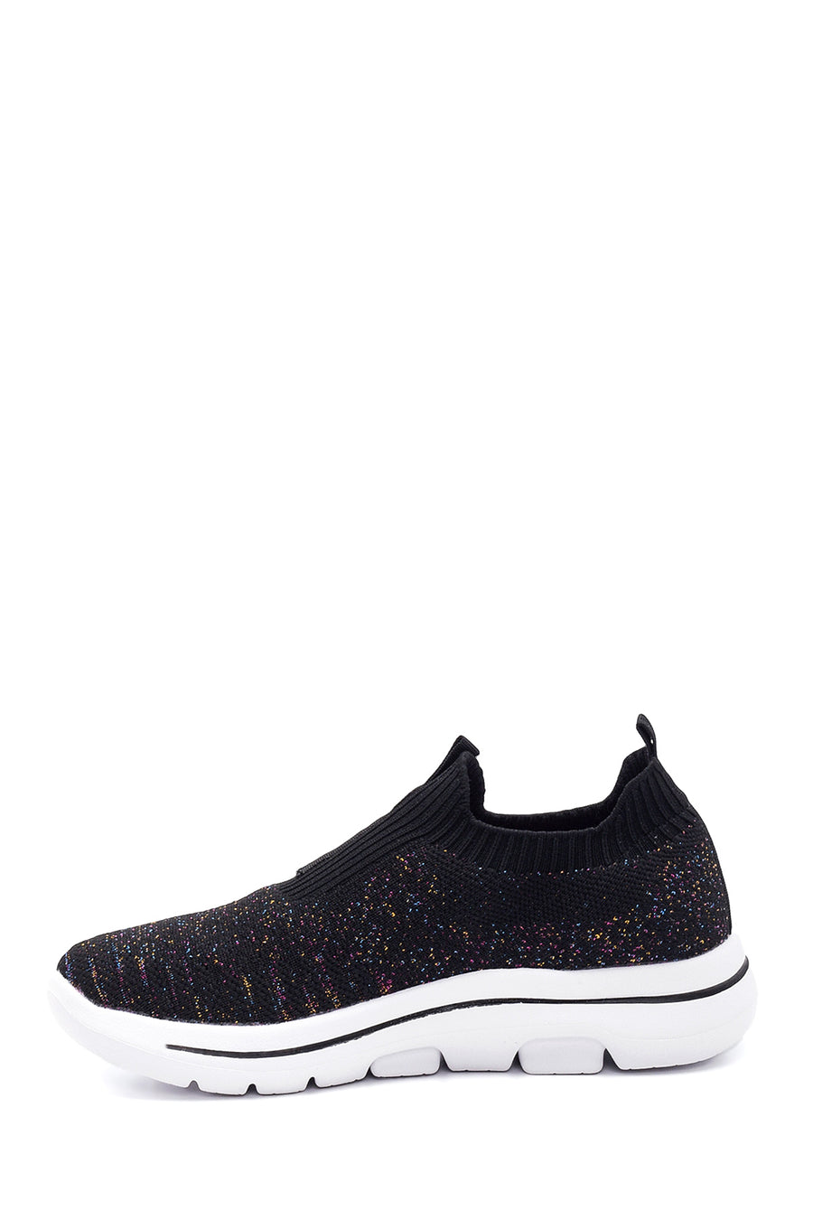 Kadın Siyah Desenli Kumaş Sneaker