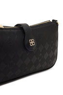 Woman Black Printed Mini Shoulder Bag | Derimod