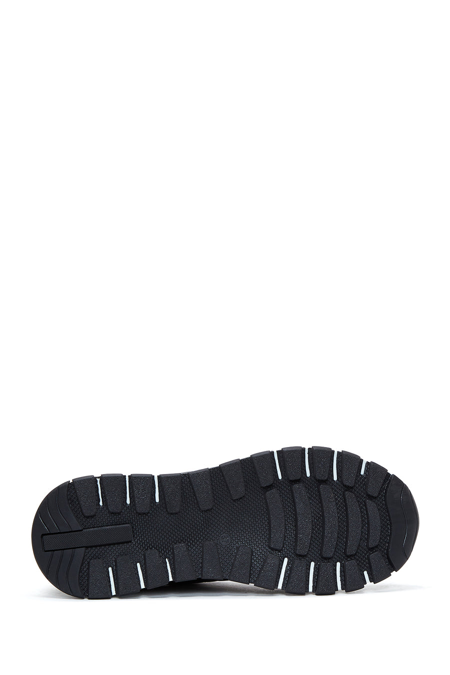 Kadın Siyah Bağcıklı Kapitone Desenli Deri Sneaker