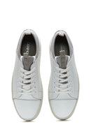 Men's White Leather Sneaker | Derimod