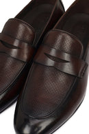 Derimod Black Erkek Kahverengi Deri Klasik Loafer | Derimod
