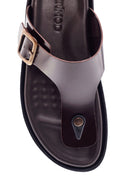 Men's Leather Flip Flops | Derimod