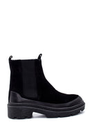 Women's Suede Leather Thick Soled Chelsea Boots | Derimod