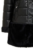 Avoriaz Women's Black Teddy Leather Coat | Derimod