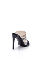 Women's Transparent Detailed Heeled Slippers | Derimod