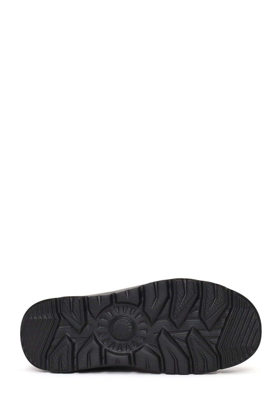 Male Black Thick-Soled Suede Chelsea Boots