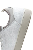 Men's White Leather Sneaker | Derimod