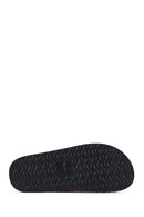 Women's Beige Stone Detailed Fabric Slippers | Derimod