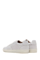 Men's Stone Color Nubuck Leather Sneaker | Derimod
