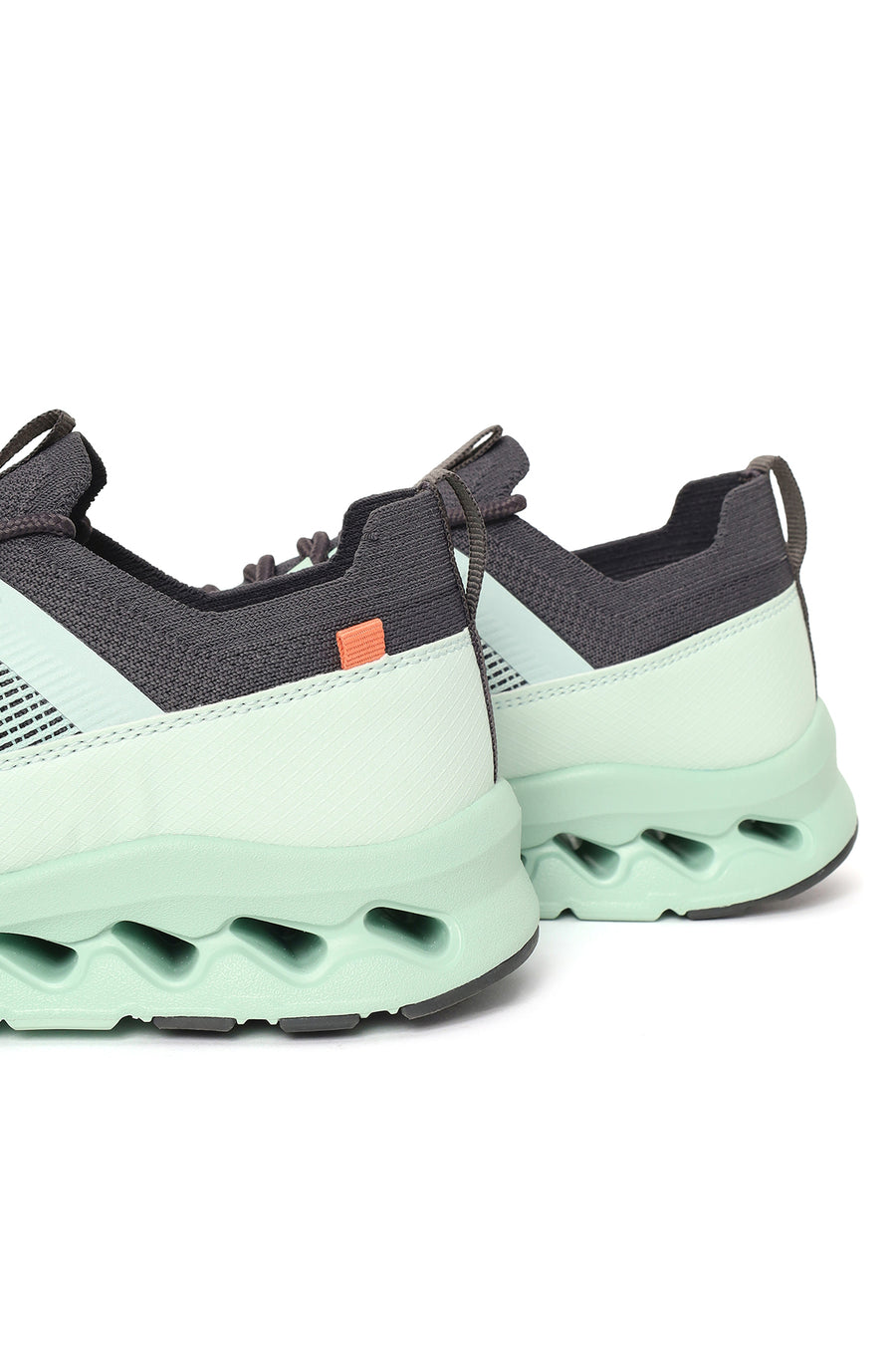 Derimod Zero Woman Green Thick-Soled Lace-Up Fabric Sneakers