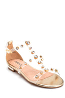 Women's Stone Detailed Casual Sandals | Derimod