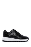 Kadın Siyah Kalın Tabanlı Deri Sneaker | Derimod