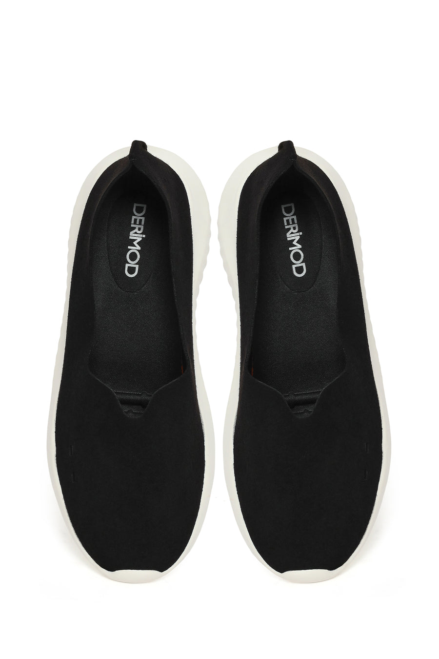Women's Black Chunky Suede Shoes