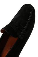 Men's Black Suede Leather Loafer | Derimod