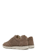 Men's Beige Lace-Up Nubuck Leather Comfort Casual Shoes | Derimod