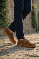 Erkek Vizon Bağcıklı Süet Deri Casual Ayakkabı | Derimod