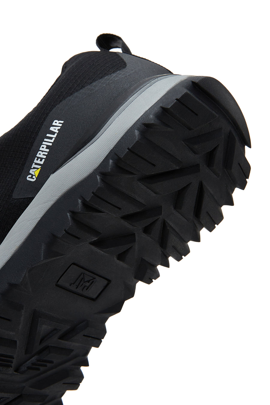 Cat Caterpillar Men's Black Leather Outdoor Shoes